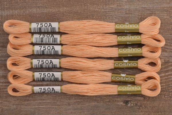 Мулине Lecien Cosmo, цв. 0750 / 6 мот. по 8 метров, в 6 сложений