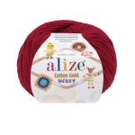 Пряжа Alize (Ализе) Cotton Gold Hobby New / уп.10 мот. по 50 г, 165 м, 390 вишня