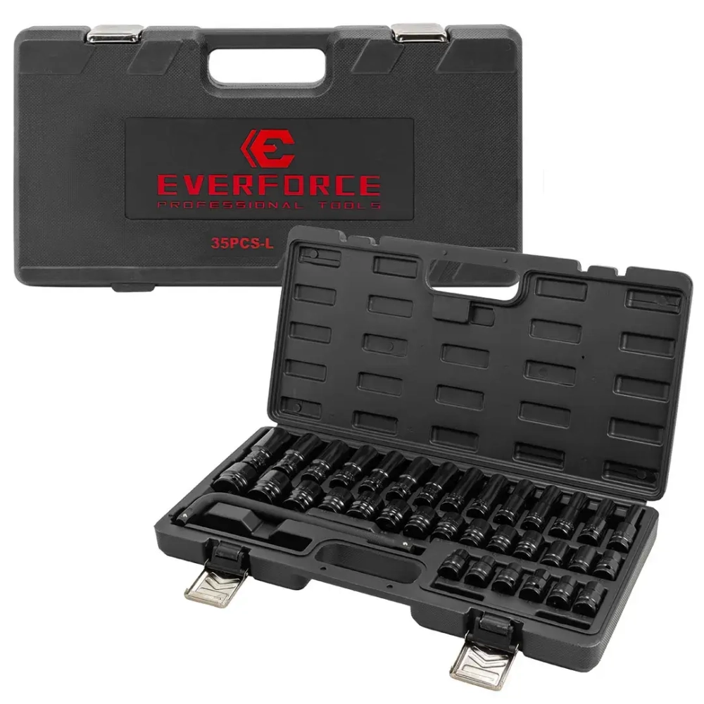 Набор головок 35пр. 1/2''6pt EVERFORCE EF-4359MPB