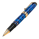 Ручка-роллер Aurora Optima Auroloide Variegated Blue GT, в подарочной коробке