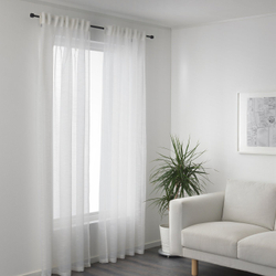 IKEA GJERTRUD  (ИКЕА ГЙЕРТРУД)  -  Гардины, 2 шт. - белый/на шторной ленте 145х300 см