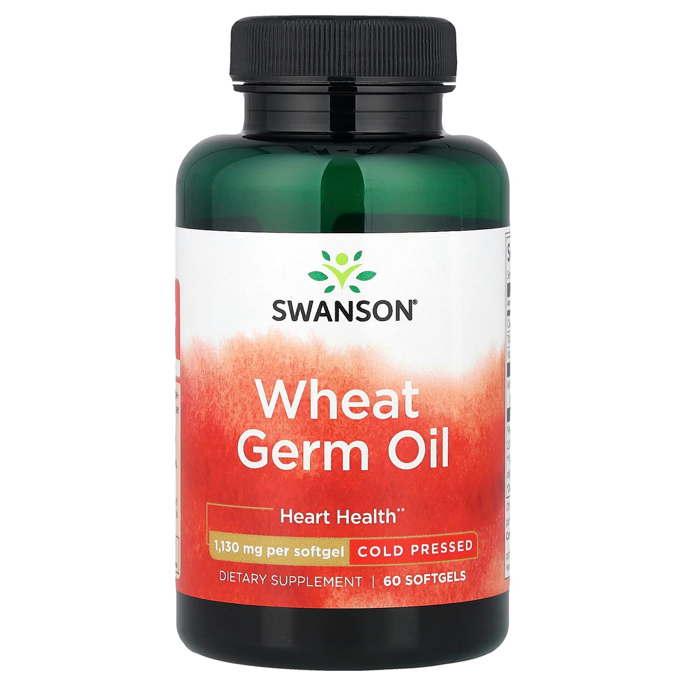 Swanson Vitamins, масло из зародышей пшеницы, холодный отжим, 1130 мг, 60 капсул