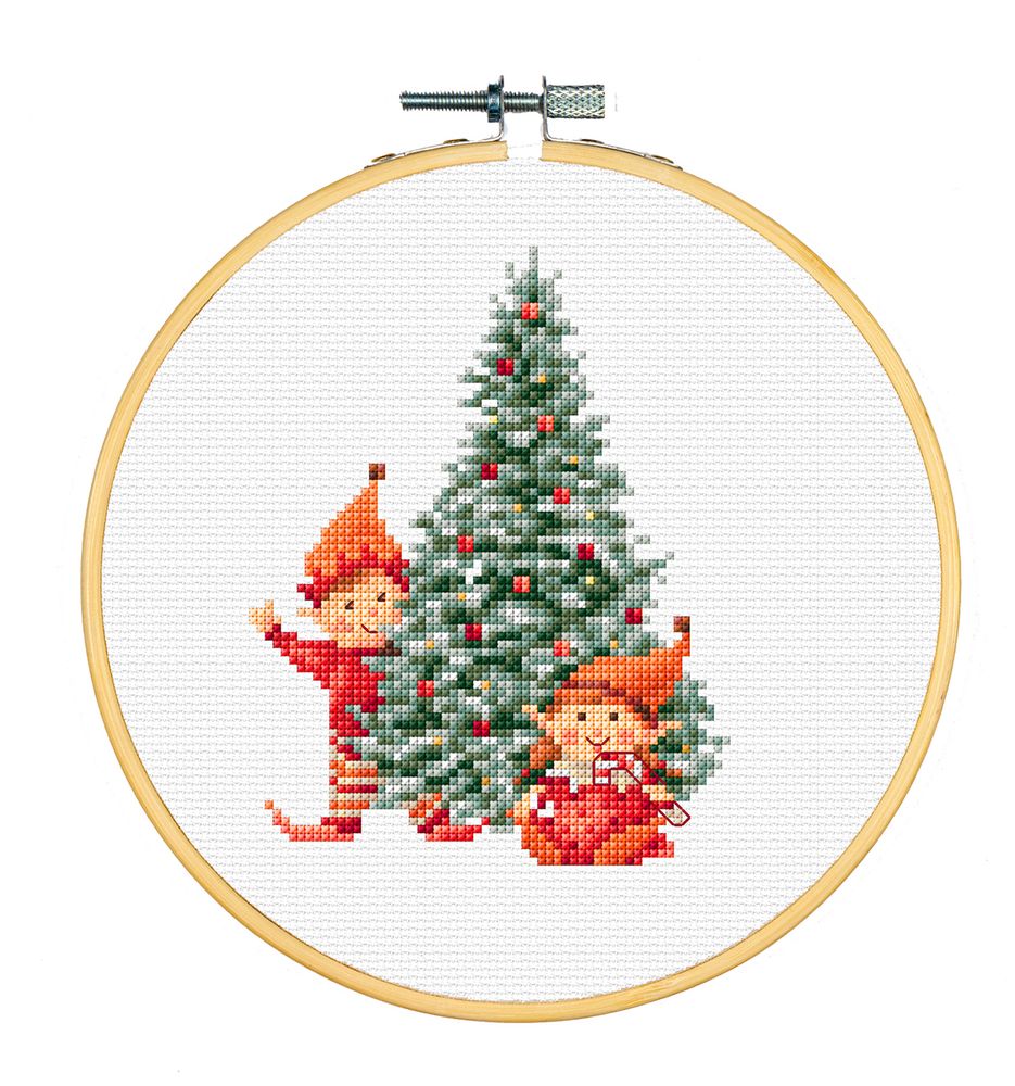 Набор для вышивания нитками Dutch Stitch Brothers С Рождеством, канва Aida 14 ct, DSB043C Набор для вышивания нитками Dutch Stitch Brothers С Рождеством, канва Aida 14 ct, DSB043C