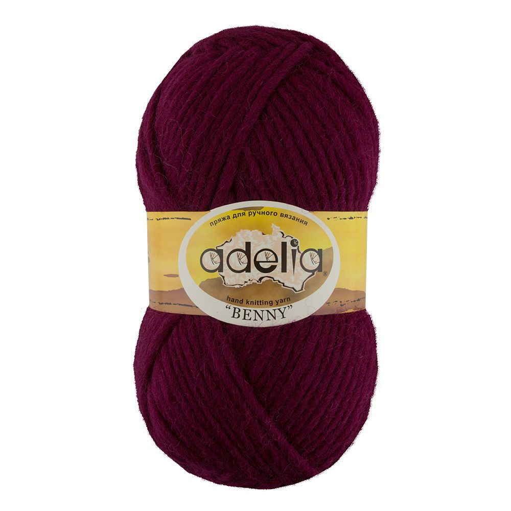 Пряжа Adelia Benny / уп.5 мот. по 100г, 96м, 777 т.сиреневый Пряжа Adelia Benny / уп.5 мот. по 100г, 96м, 777 т.сиреневый