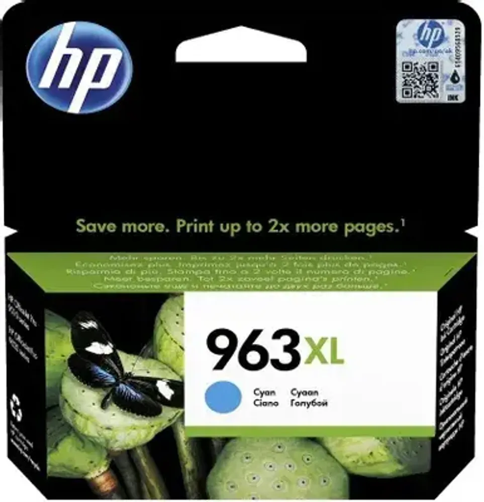 Картридж HP 963XL (3JA27AE) для OfficeJet Pro 901x/902x голубой (1.6K)