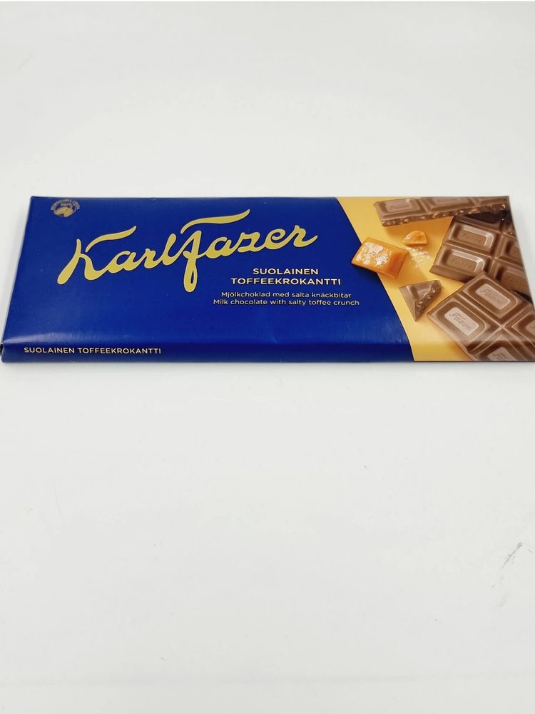 Шоколад молочный Fazer с соленой карамелью 180 г