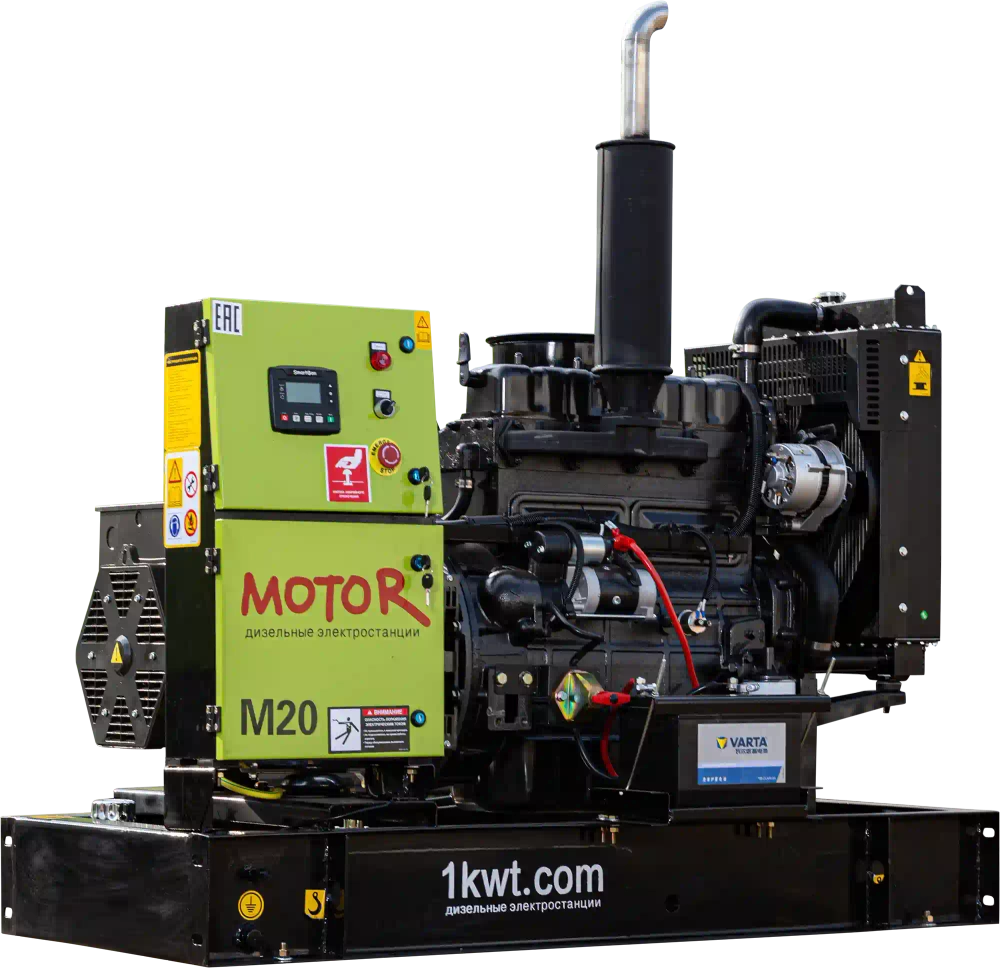 Дизельный генератор MOTOR 20 SE RICARDO 20 кВт