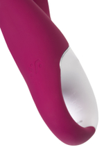 Вибратор с клиторальным стимулятором и подогревом Satisfyer Heated Affair ConnectApp,бордовый,20,6см