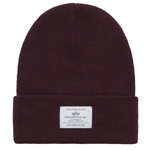 Шапка Alpha Industries Essential Beanie Cedar Red (Бургунди)