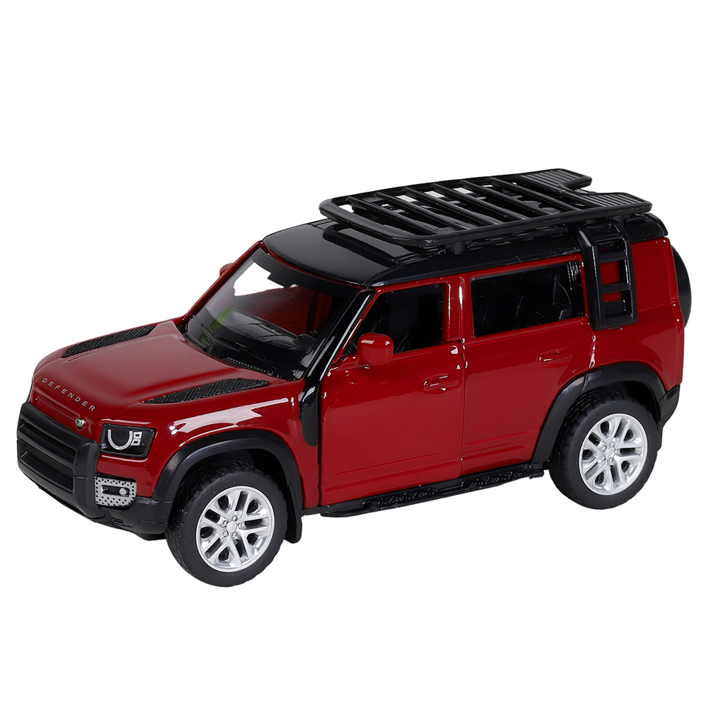 Модель 1:43 2020 Land Rover Defender 110, красный, инерция, откр. двери