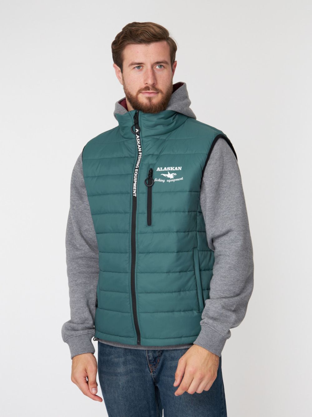 Жилет Alaskan Juneau Vest Green   S утепл.стеганый