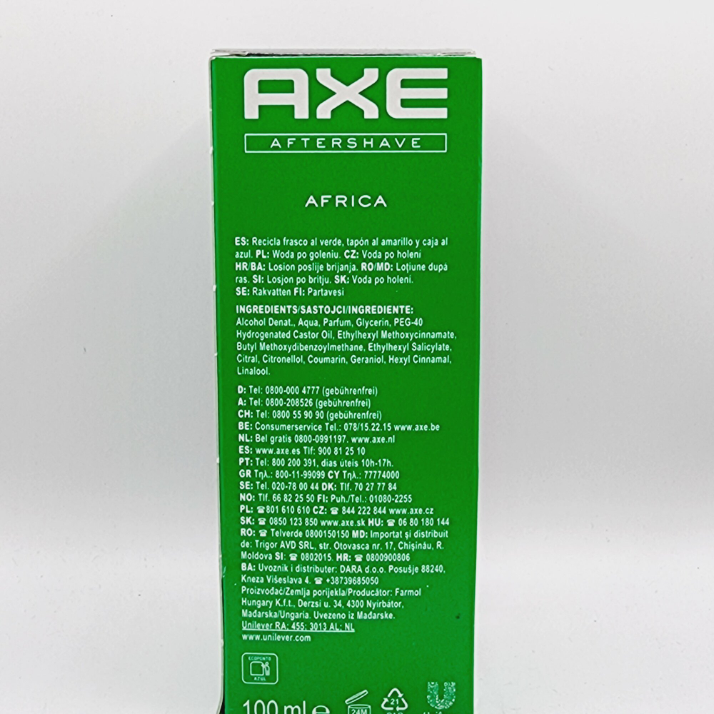 Лосьон после бритья AXE АФРИКА 100 мл (Венгрия)