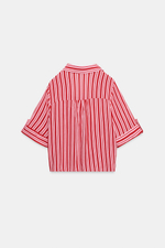 РУБАШКА СВОБОДНОГО КРОЯ В ПОЛОСКУ — ZARA