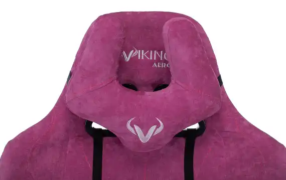 Кресло игровое Zombie Viking Knight малиновый Light-15 с подголов. крестов. металл