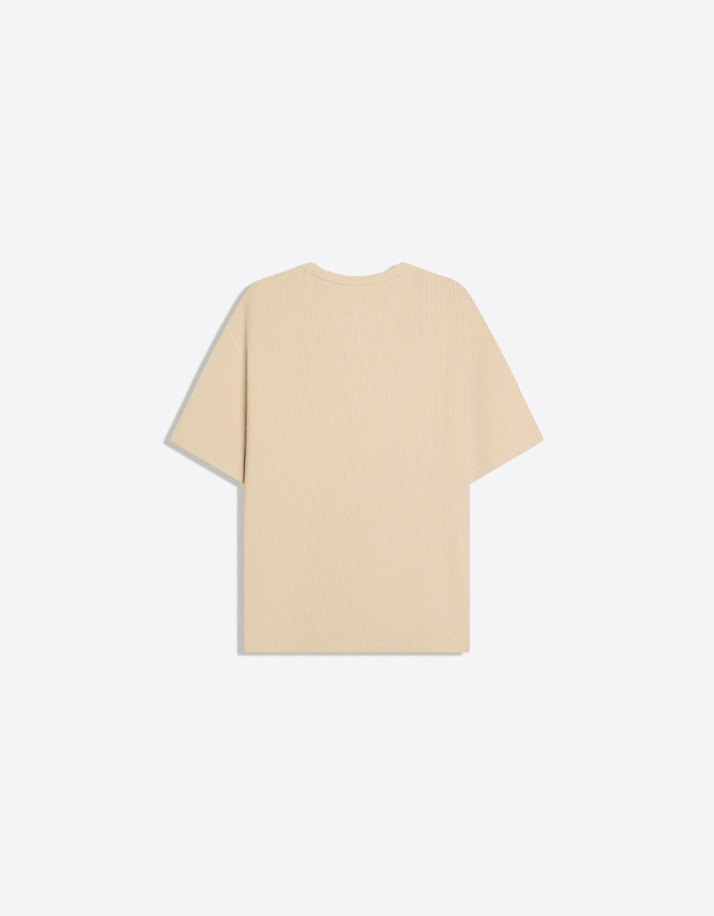 Мужская фактурная футболка с коротким рукавом - BERSHKA