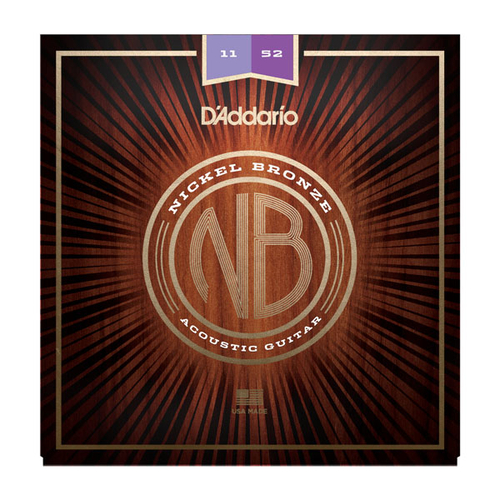 D'ADDARIO NB1152 - струны для акустической гитары, Custom Light, 11-52