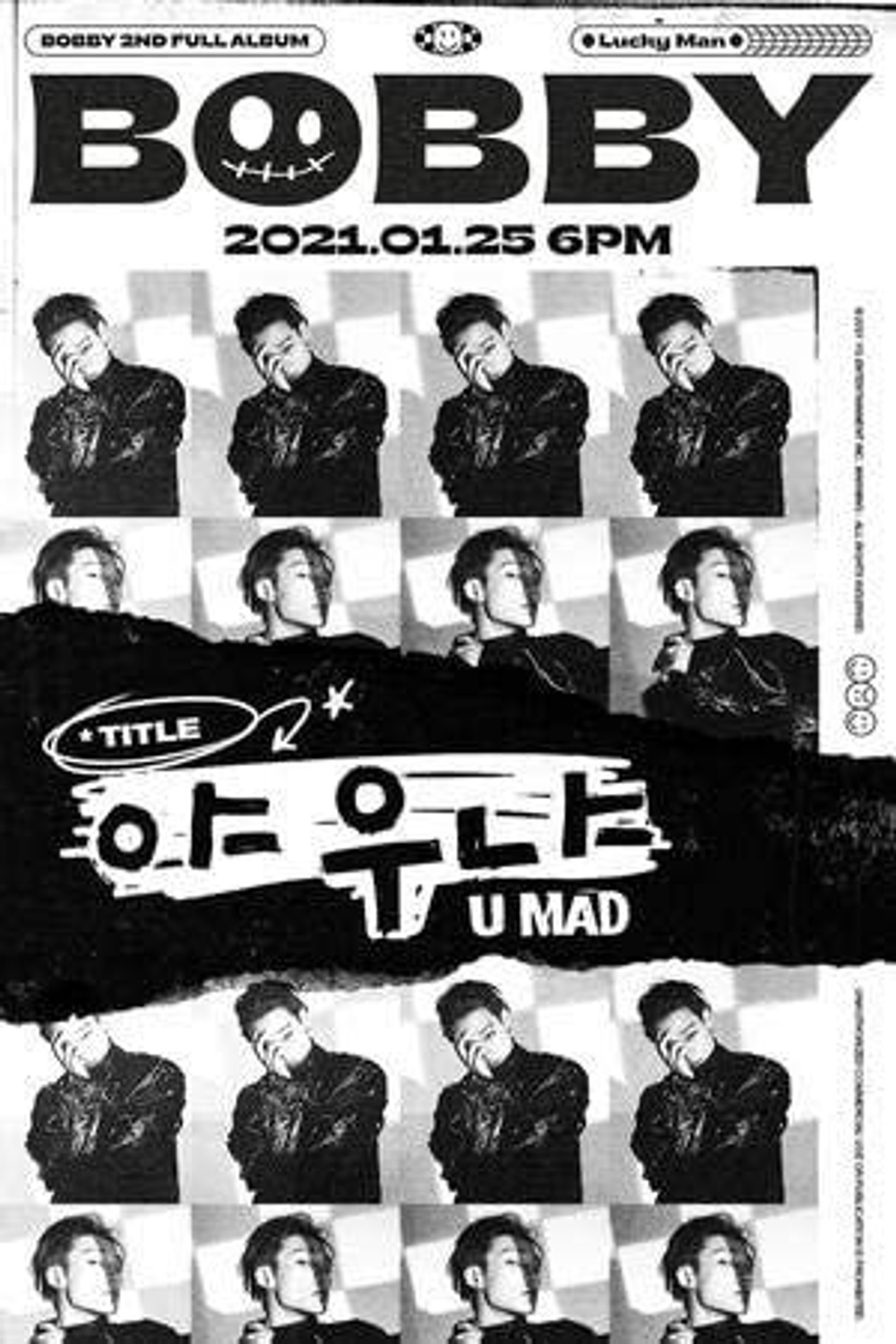 Альбом iKON Bobby - Lucky Man 2nd Album 2 Version SET