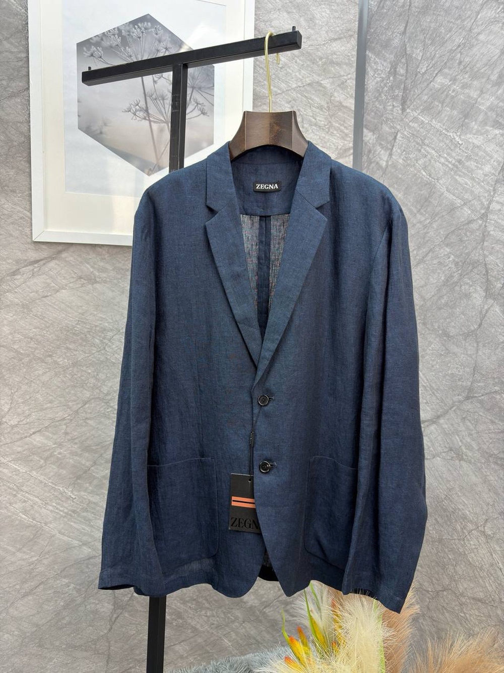 Льняной костюм Zegna