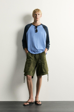ФУТБОЛКА COLOR BLOCK ИЗ ХЛОПКА И ЛЬНА — ZARA · 6264/301