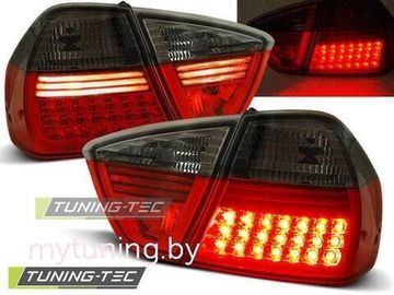 Задние фонари Bmw 3 E90 red smoke led