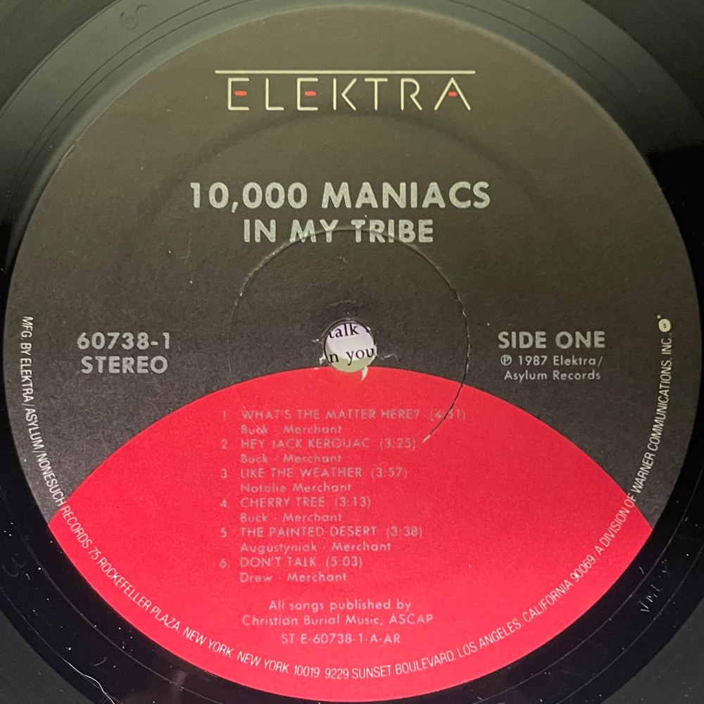 10,000 Maniacs ‎– In My Tribe (США 1987г.)