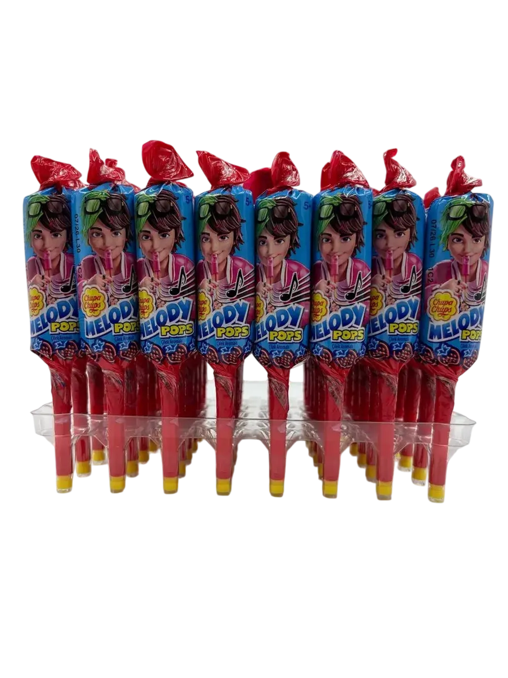 Карамель Chupa Chups Melody Pops со вкусом клубники
