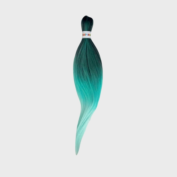 Канекалон M09 Easy Braid (искусственные волосы) 3 цветный: 1b/ темно-мятный/светло-мятный
