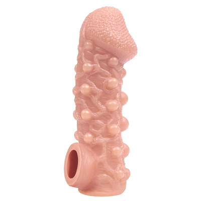 Насадка на пенис Cock Sleeve телесная с рельефом KOKOS CS-010-S
