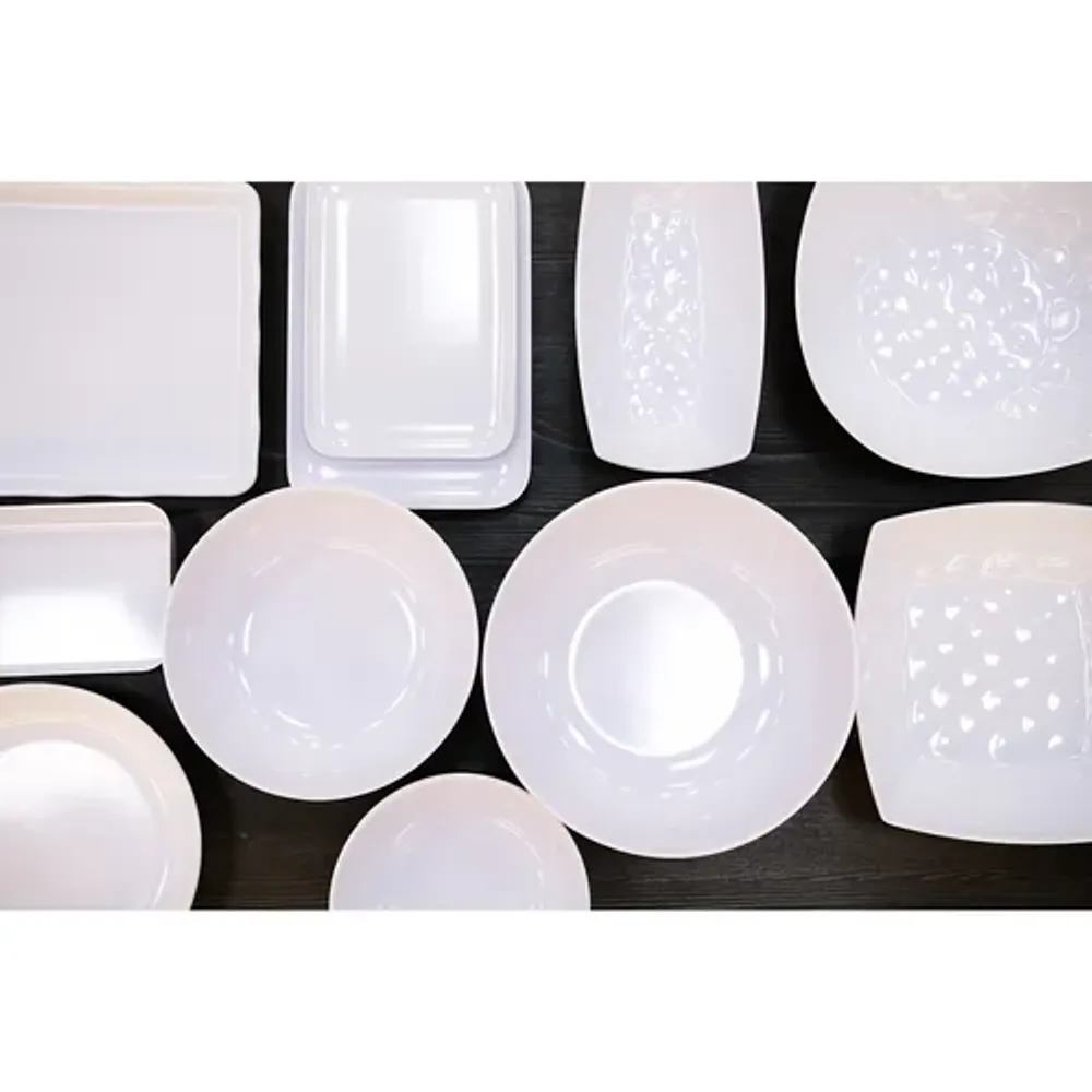 Салатник 4000 мл 33,5*33,5*13 см квадрат. White пластик меламин P.L. Proff Cuisine