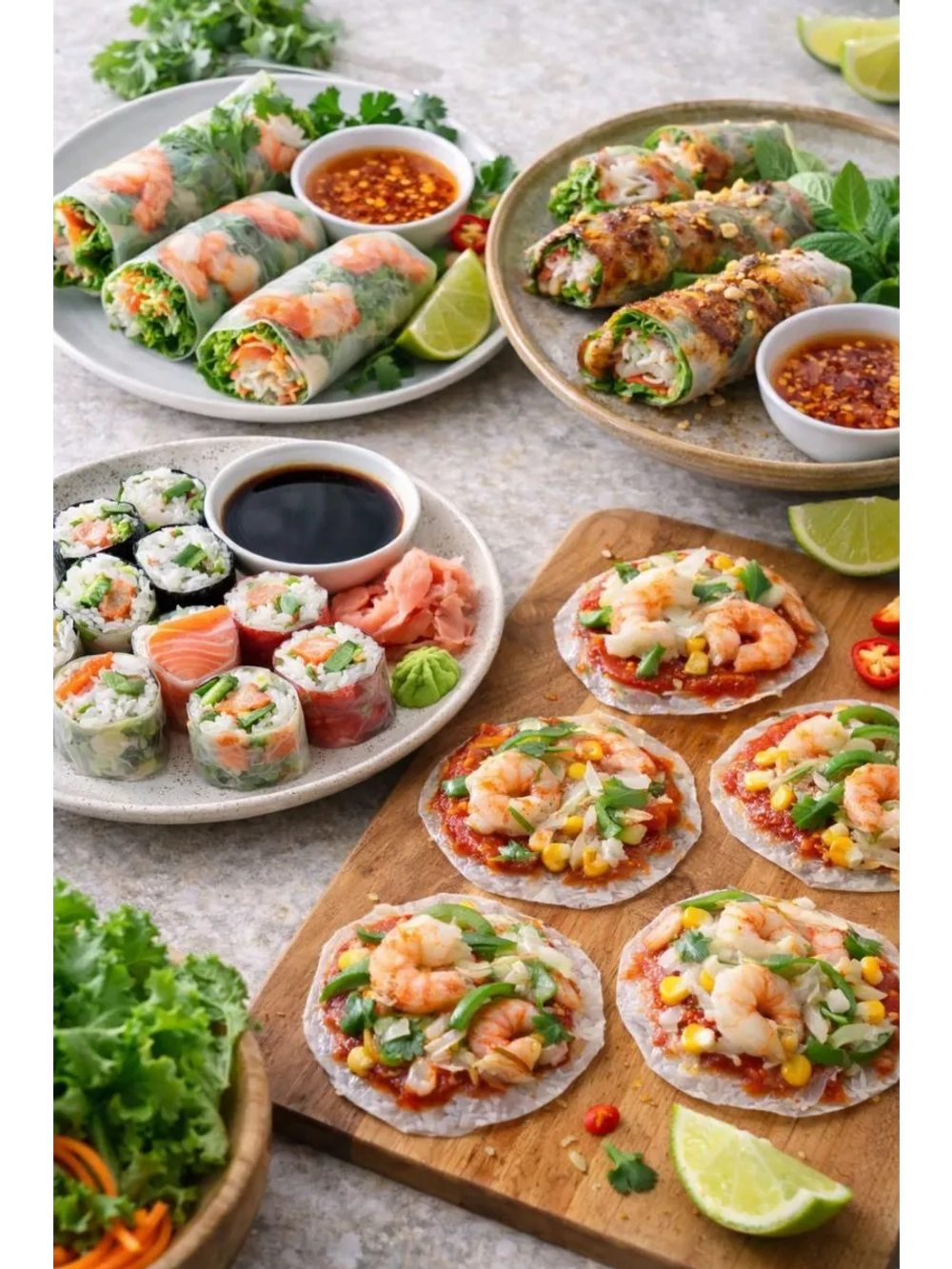 Рисовая бумага для спринг роллов Real Thai, 100г