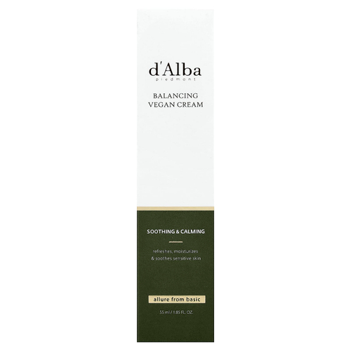 d'Alba, Балансирующий веганский крем, 55 мл (1,85 жидк. унц.)