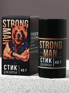 Стик для бритья Strong man 40 г, аромат мужской парфюм