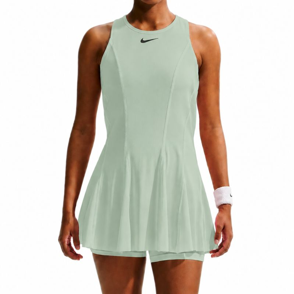 Теннисное платье Nike Court Paris Slam Tennis - steam/barely green/black