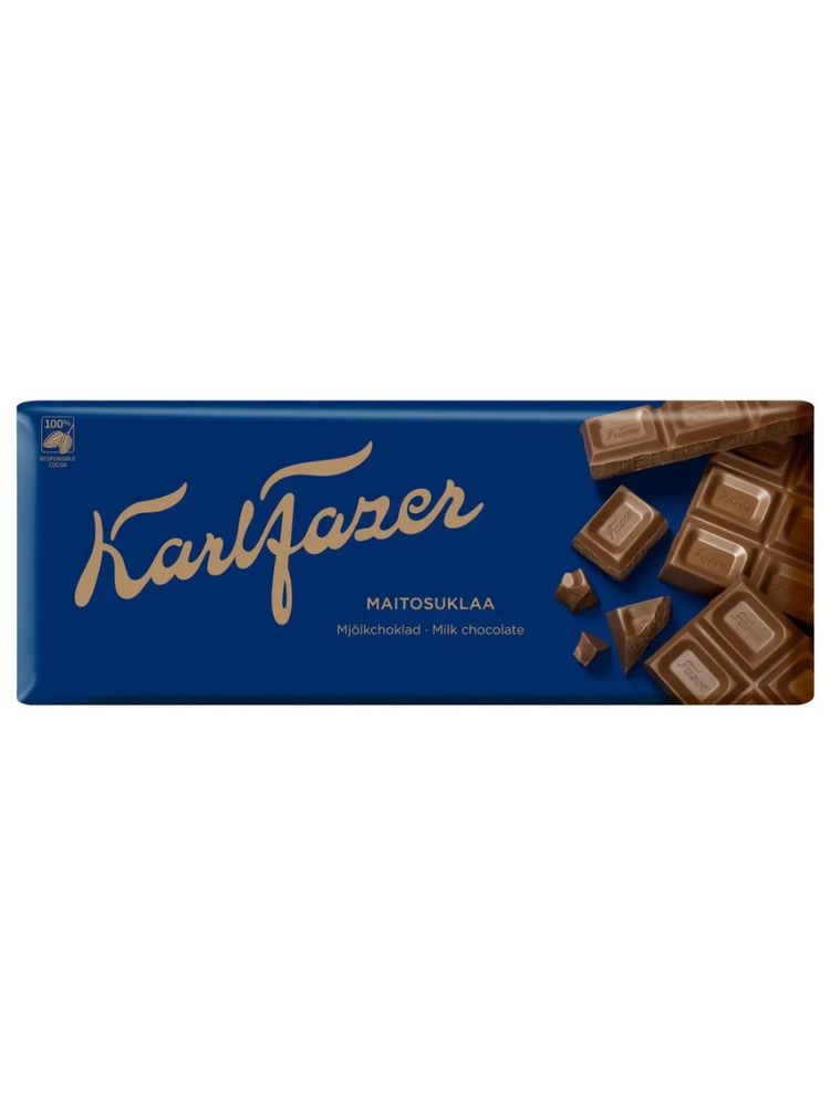 Шоколад молочный Karl Fazer 180 г