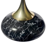 Кофейный столик Bradex Home Angel 40x55см, чёрный мрамор, металл