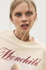 Футболка оверсайз с принтом — Кремовый/Nice - H&M