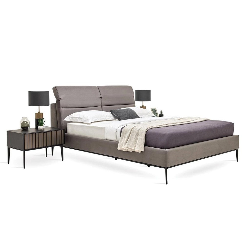Кровать с изголовьем 160x200 ENZAHOME RIGA EH60821