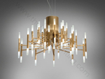 Pendant design lamp  THE LIGHT by Alma 36 lampshades (Nickel)