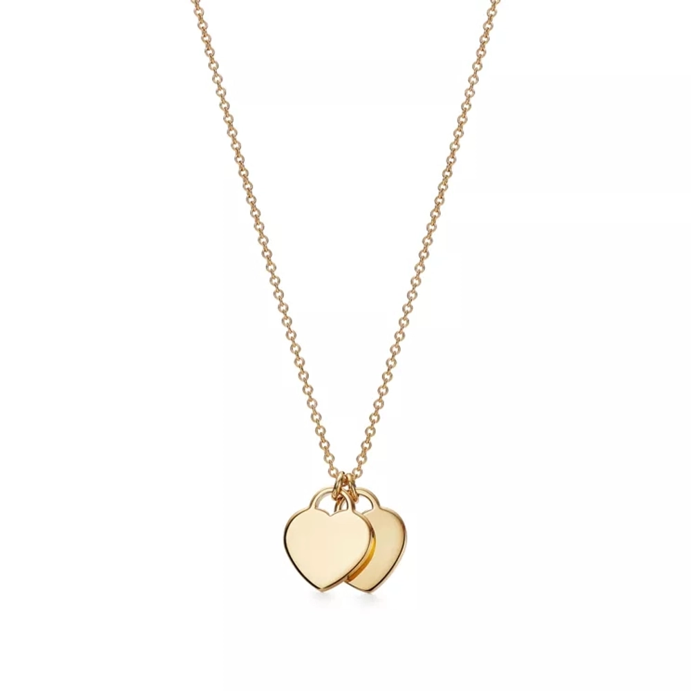 Подвеска из жёлтого золота 18k с красной эмалью, Tiffany ⚜️ Love return T&Co.