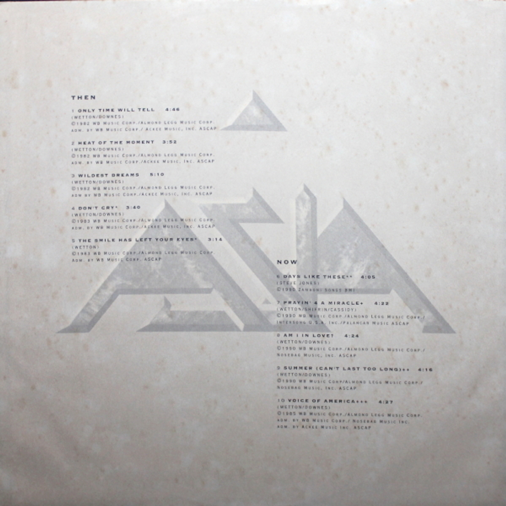 Asia / Then & Now (LP)