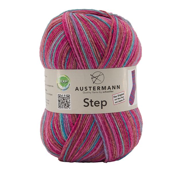 Пряжа Austermann (Аустерманн) Step / уп.5 мот. по 100 г, 420м, красный