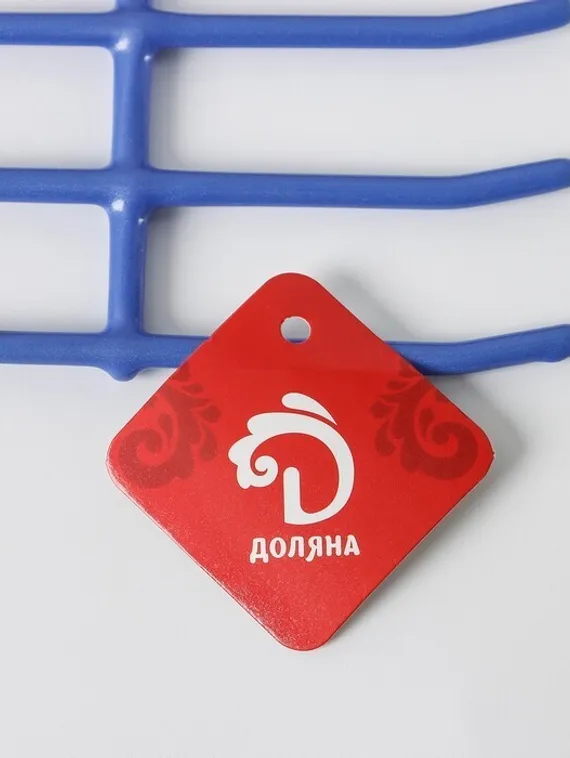 Вешалка для галстуков Доляна, антискользящее покрытие, 6 перекладин, цвет МИКС