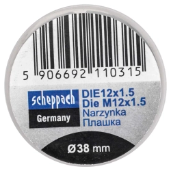 Плашка M12x1,5/Ф38 Scheppach Sch-DIE12x1.5