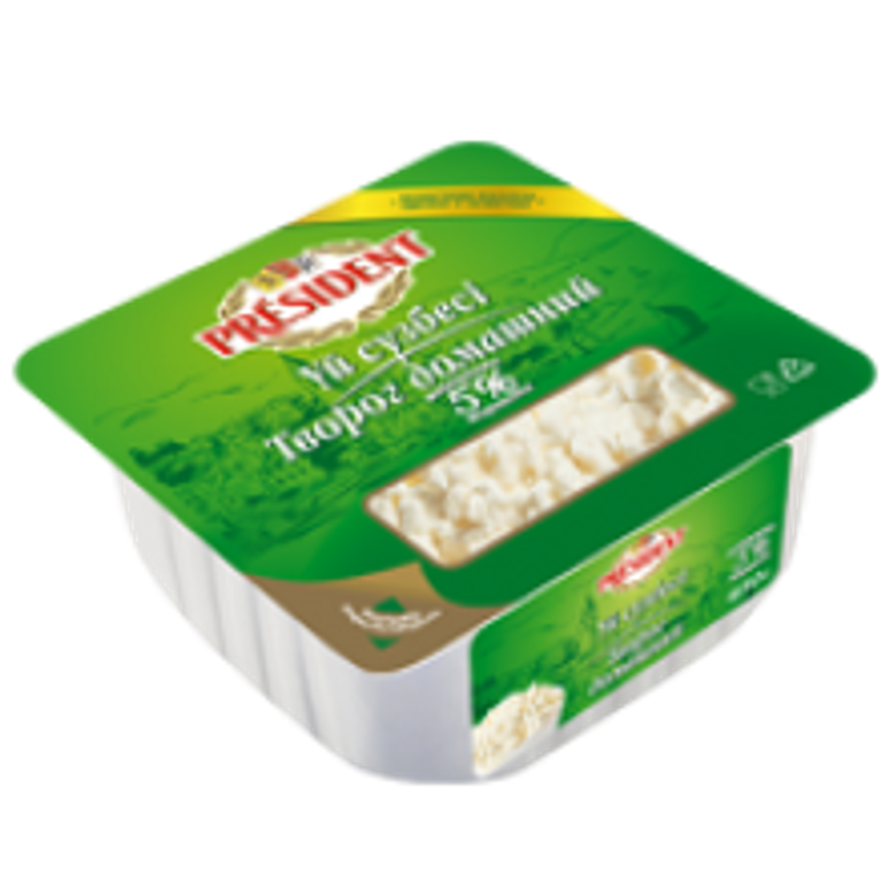 Творог Домашний President 450гр 5%
