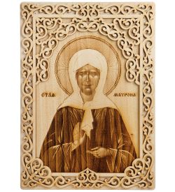 Народные промыслы КД-13/308 Икона с окладом «Святая Матрона»