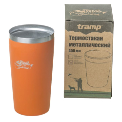 Tramp термостакан металлический TRC-102 450 мл (оранжевый)