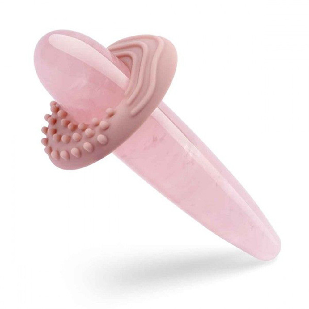 Массажер из розового кварца Le Wand Crystal Slim Wand