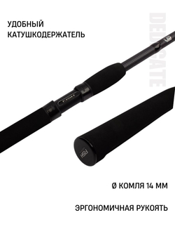 Удилище фидерное " DEDICATE DISTANCE" тест до 150гр, 3.90м, 3+3 (1oz ,2oz, 3oz Carb.)Carb IM10