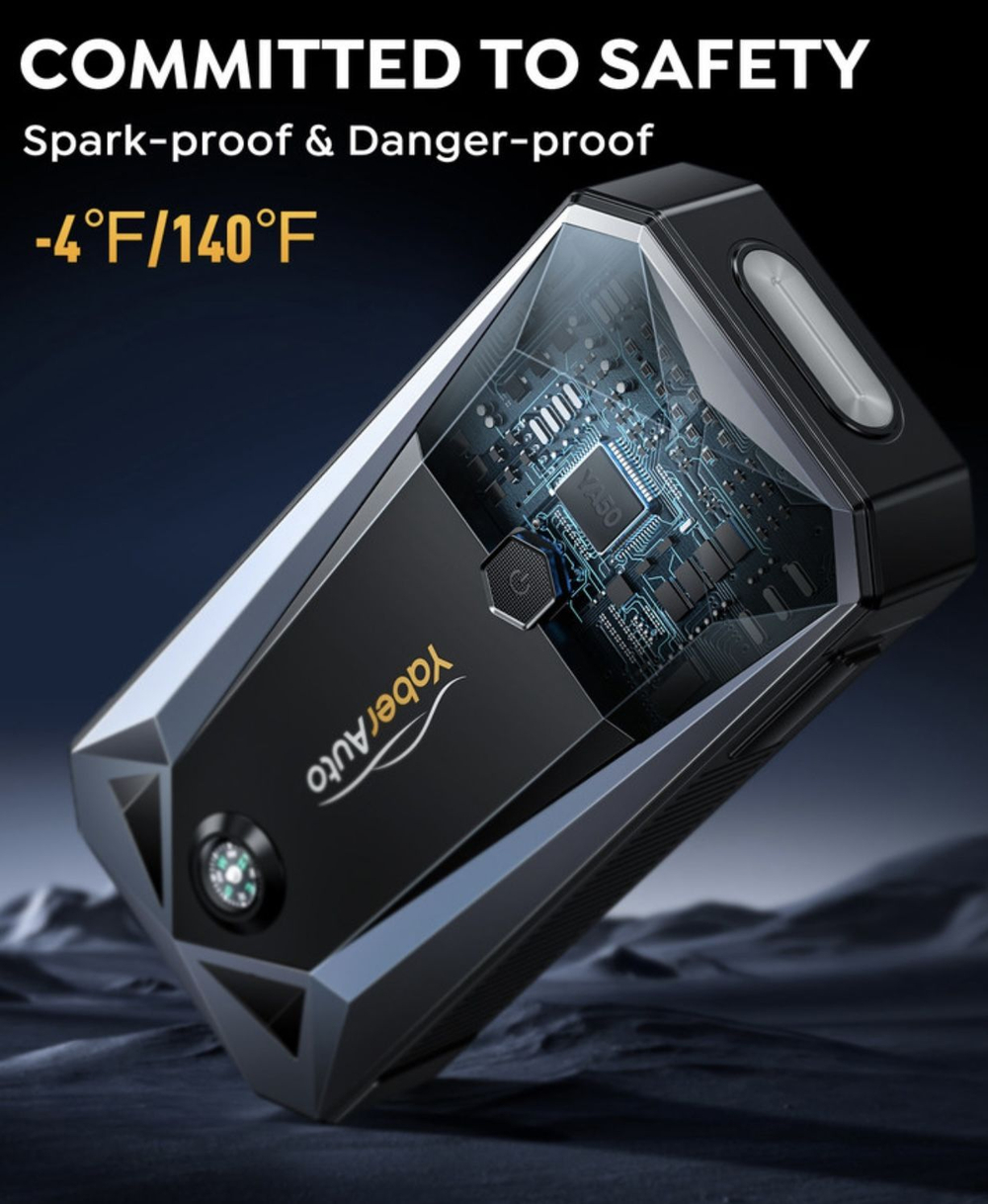 Устройство пусковое портативное бустер 21800mAh 2500A Yaber YA50