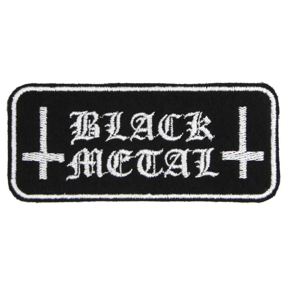 Нашивка с вышивкой Black Metal (6184)